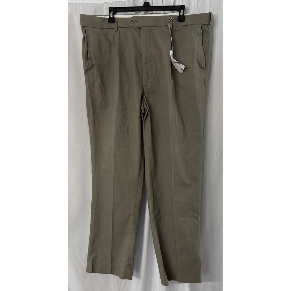 NWT Peter Christian Mens Pleated Front Gray Casual Dress Pants Slacks Size 42x29